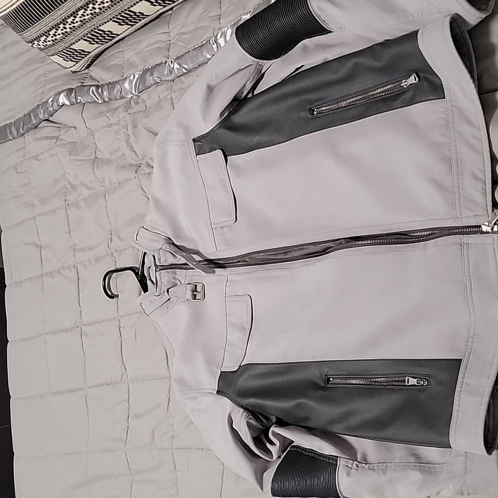 INC Grey Jacket Large